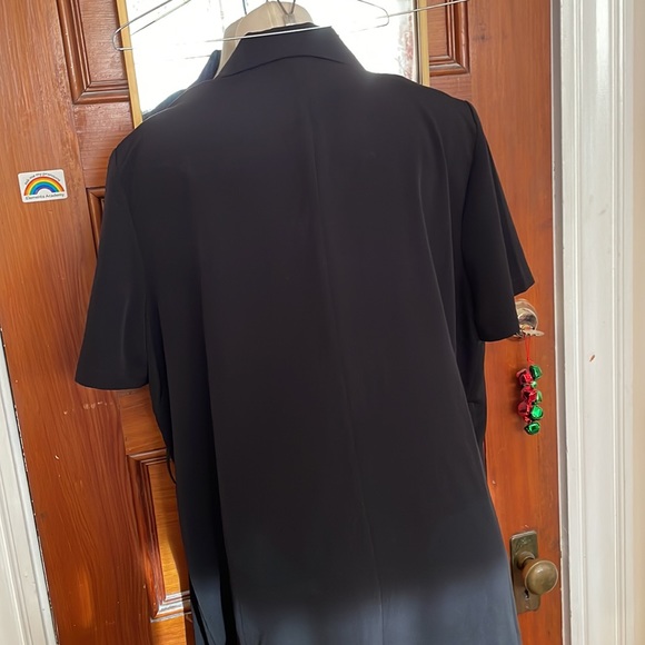 F21+ Plus Black Button Up Blazer Dress 2x - Picture 8 of 8
